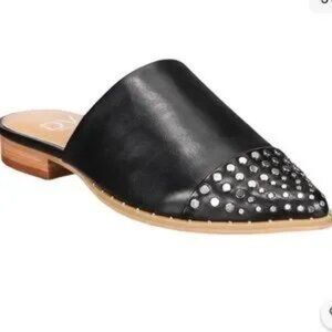 Dolce Vita Itzel Black Studded Pointed Toe Mules Size 7.5